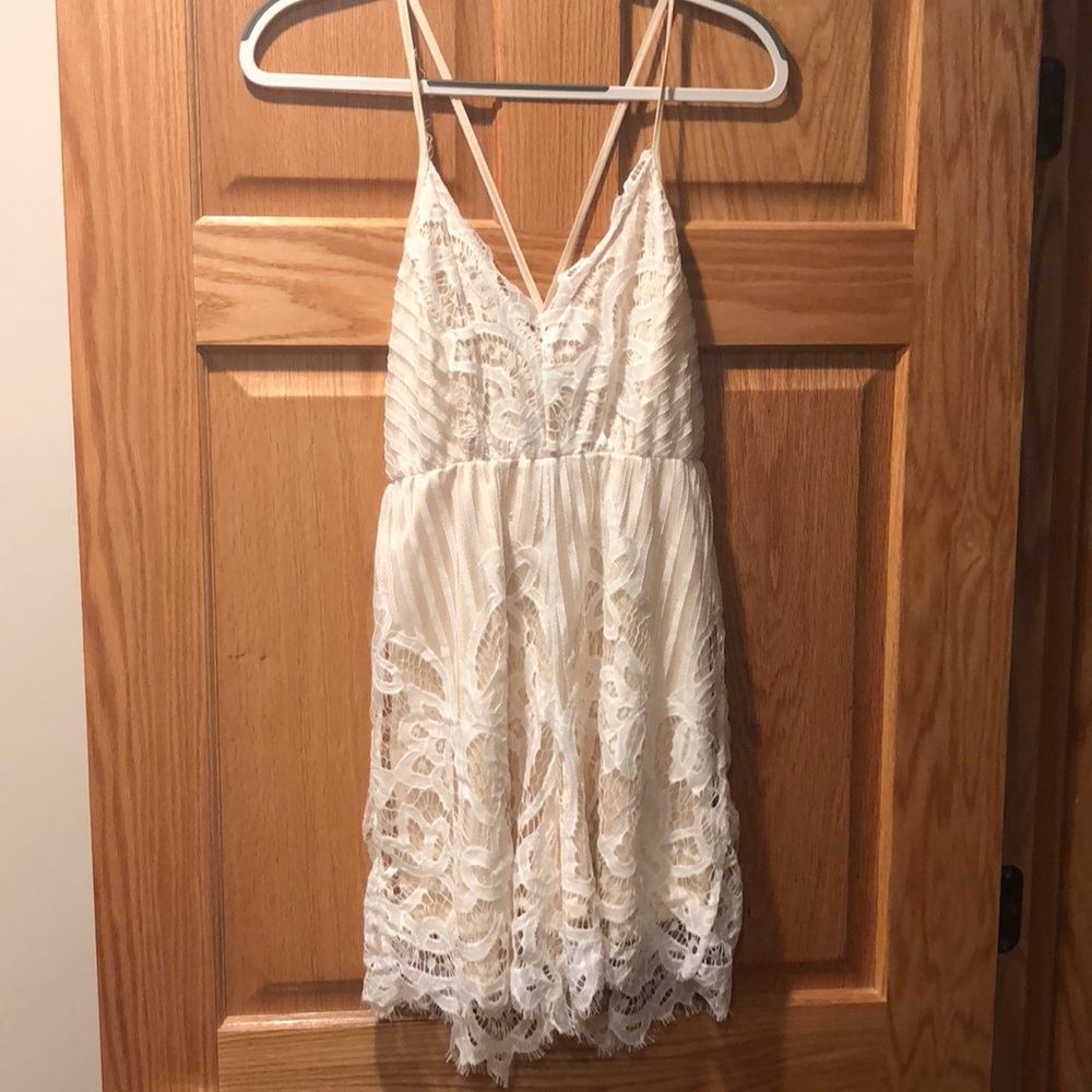 White Lacey Romper